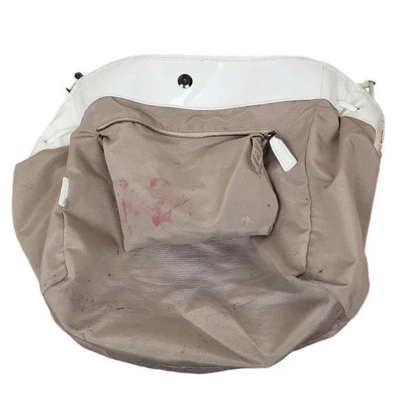 BURBERRY Nova Pop Degrade Small Bilmore Tote White - Picture 6 of 8